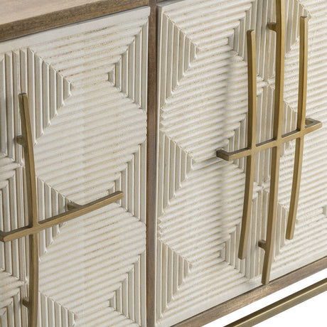 Rembrandt Brown/Beige Sideboard by Crestview at Eve Furniture