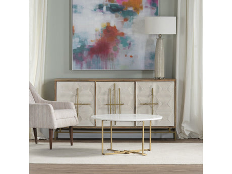 Rembrandt Brown/Beige Sideboard by Crestview at Eve Furniture