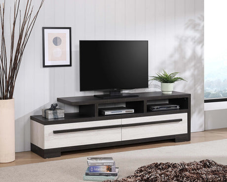 Remington Black and White 72" TV Stand by Crown Mark at Eve Furniture