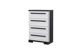 Remington Black and White Chest by Crown Mark at Eve Furniture