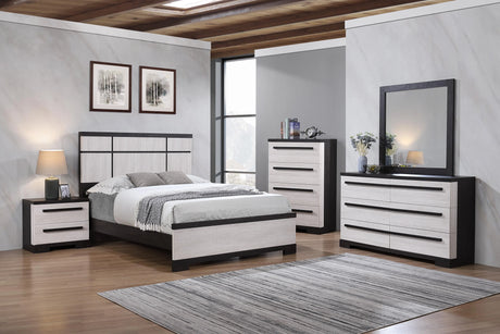Remington Black and White Dresser by Crown Mark at Eve Furniture