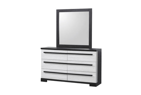 Remington Black and White Dresser by Crown Mark at Eve Furniture