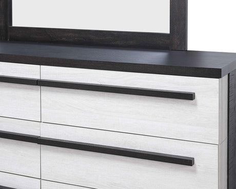 Remington Black and White Dresser by Crown Mark at Eve Furniture
