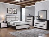 Remington Black and White Dresser Mirror by Crown Mark at Eve Furniture