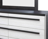 Remington Black and White Dresser Mirror by Crown Mark at Eve Furniture