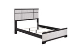 Remington Black and White King Panel Bed by Crown Mark at Eve Furniture