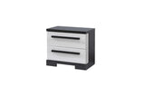 Remington Black and White Nightstand by Crown Mark at Eve Furniture