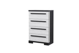 Remington Black and White Panel Bedroom Set by Crown Mark at Eve Furniture