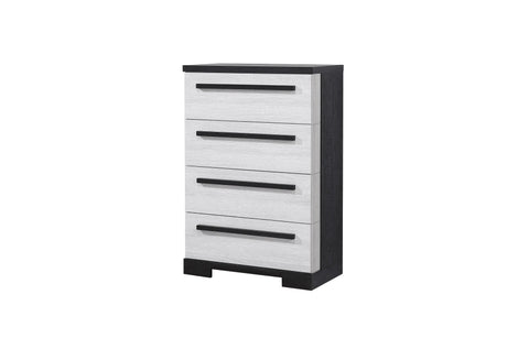 Remington Black and White Panel Bedroom Set by Crown Mark at Eve Furniture