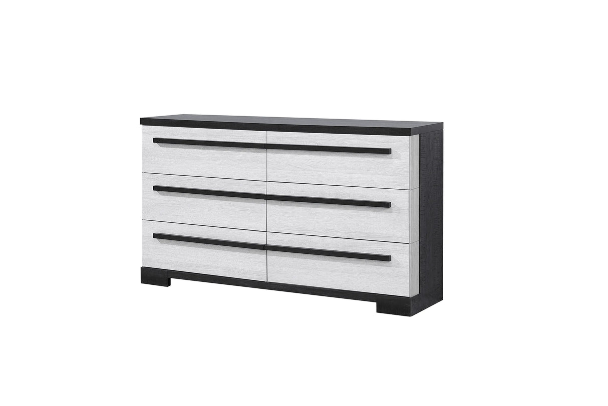 Remington Black and White Panel Bedroom Set by Crown Mark at Eve Furniture