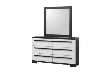 Remington Black and White Panel Bedroom Set by Crown Mark at Eve Furniture