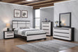 Remington Black and White Panel Bedroom Set by Crown Mark at Eve Furniture