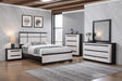 Remington Black and White Panel Bedroom Set by Crown Mark at Eve Furniture
