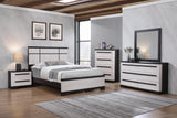Remington Black and White Panel Bedroom Set by Crown Mark at Eve Furniture