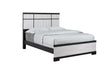 Remington Black and White Queen Panel Bed by Crown Mark at Eve Furniture