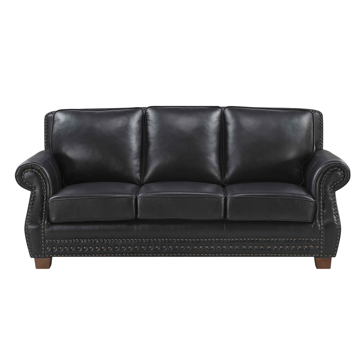 Remington Black Leather Living Room Set by Homelegance at Eve Furniture