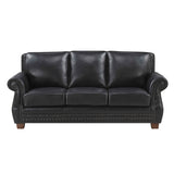 Remington Black Leather Living Room Set by Homelegance at Eve Furniture
