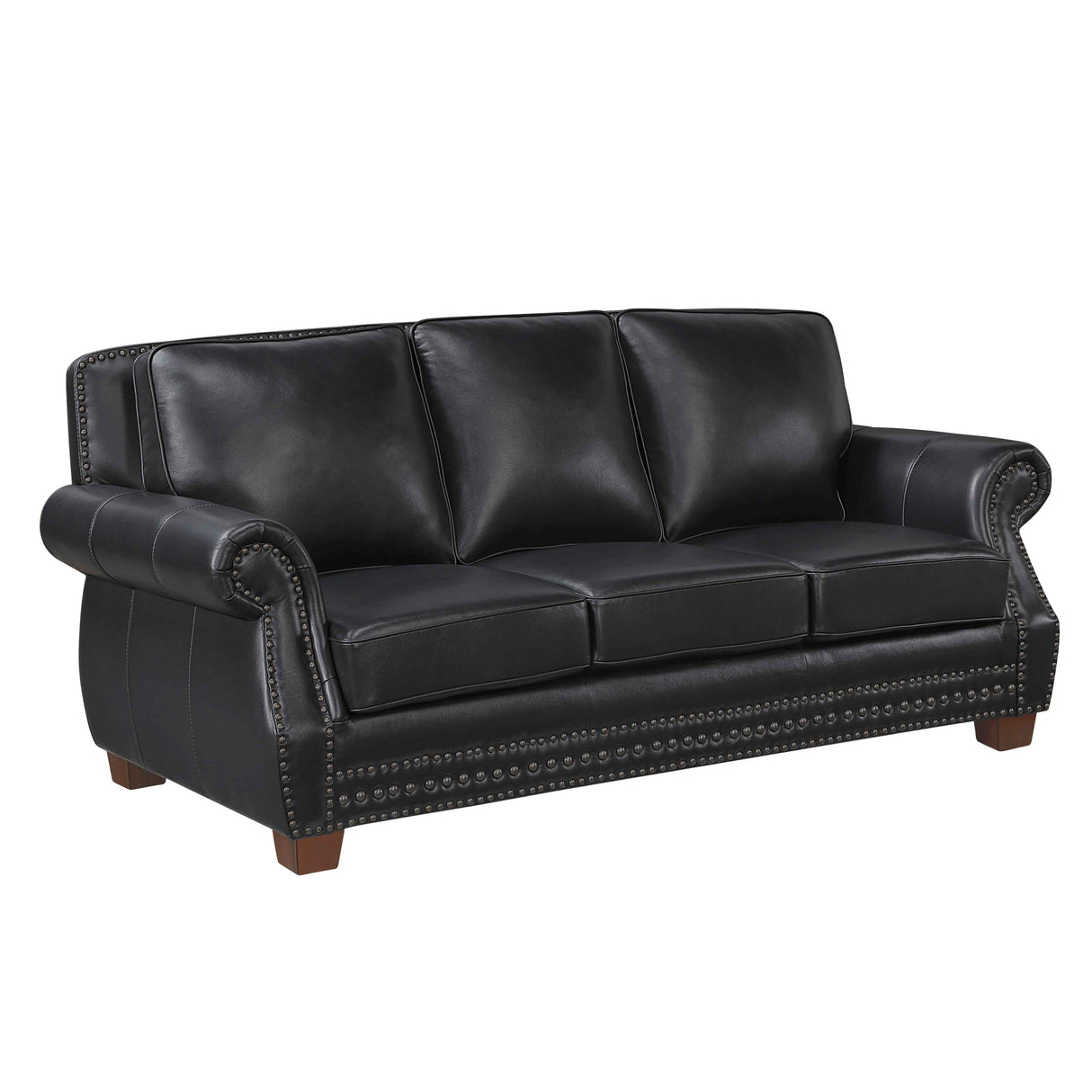 Remington Black Leather Living Room Set by Homelegance at Eve Furniture