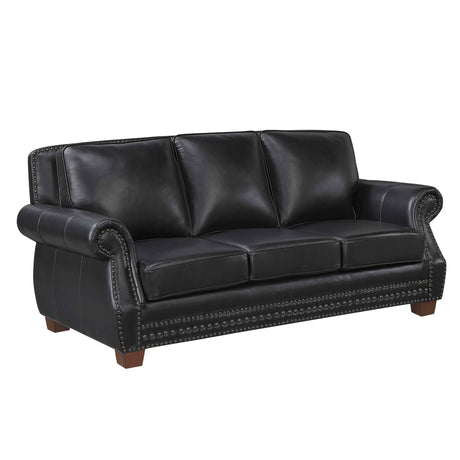 Remington Black Leather Living Room Set by Homelegance at Eve Furniture