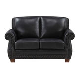 Remington Black Leather Living Room Set by Homelegance at Eve Furniture