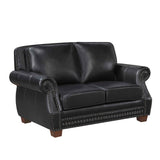 Remington Black Leather Living Room Set by Homelegance at Eve Furniture