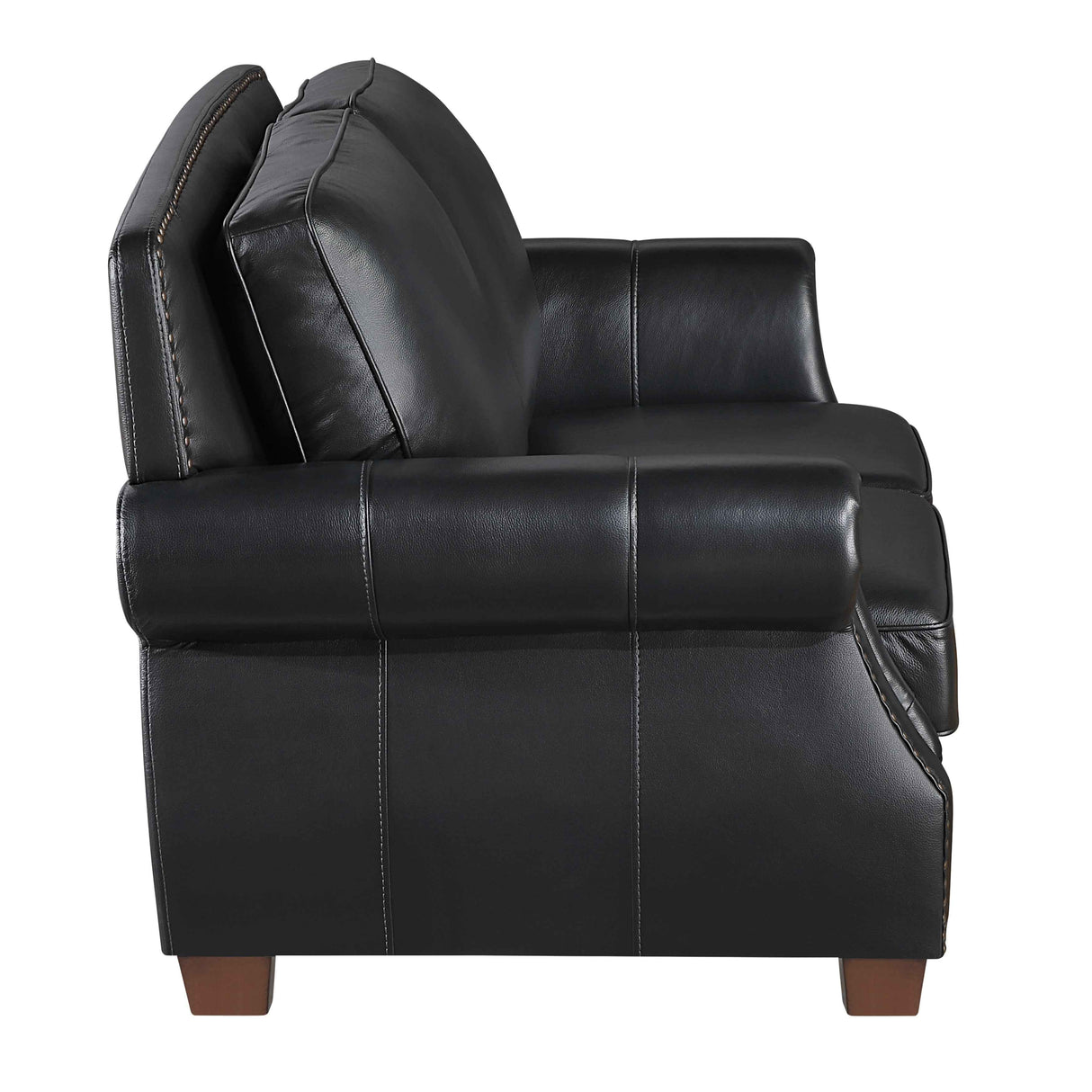 Remington Black Leather Living Room Set by Homelegance at Eve Furniture