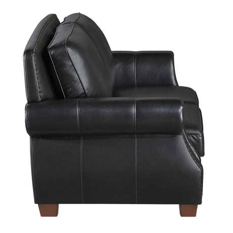 Remington Black Leather Living Room Set by Homelegance at Eve Furniture