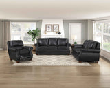 Remington Black Leather Living Room Set by Homelegance at Eve Furniture