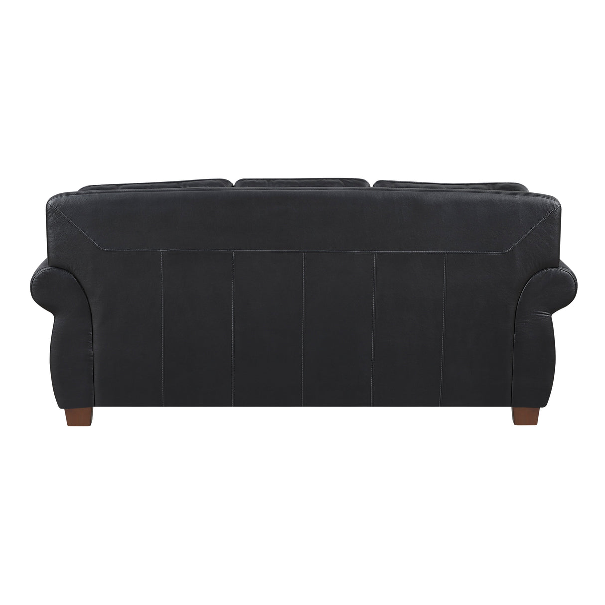 Remington Black Leather Reclining Sofa and Loveseat by Homelegance at Eve Furniture