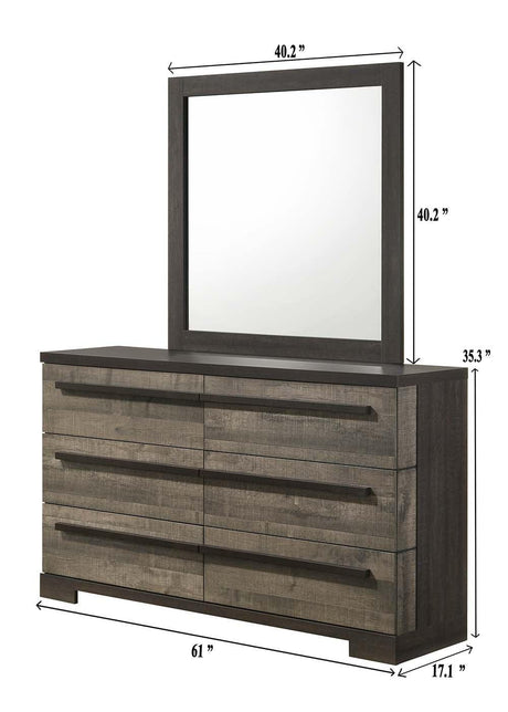 Remington Brown and Gray Dresser by Crown Mark at Eve Furniture