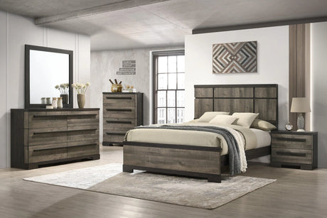Remington Brown and Gray Nightstand by Crown Mark at Eve Furniture