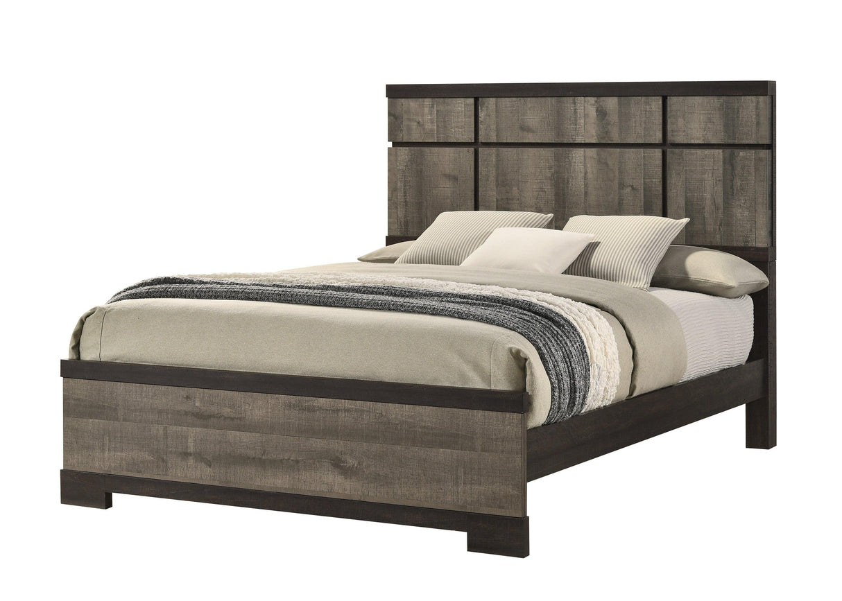 Remington Brown and Gray Panel Bedroom Set by Crown Mark at Eve Furniture