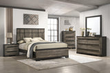 Remington Brown and Gray Panel Bedroom Set by Crown Mark at Eve Furniture