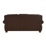 Remington Brown Leather Reclining sofa and Loveseat by Homelegance at Eve Furniture