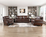 Remington Brown Loveseat by Homelegance at Eve Furniture