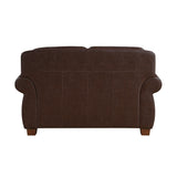Remington Brown Loveseat by Homelegance at Eve Furniture