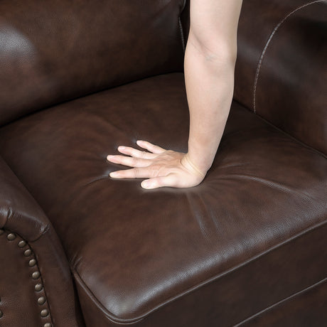 Remington Brown Loveseat by Homelegance at Eve Furniture