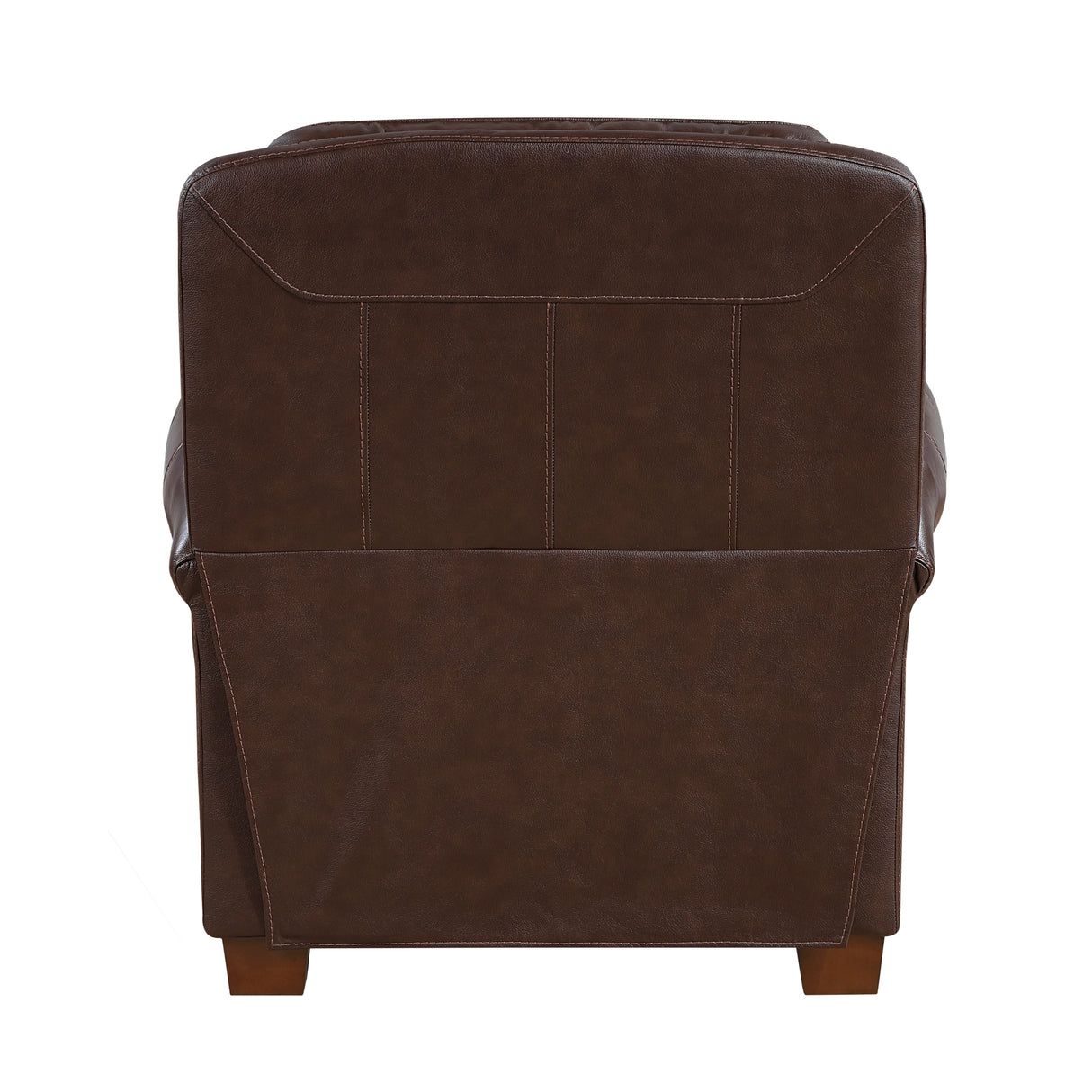 Remington Brown Push Back Leather Reclining Chair by Homelegance at Eve Furniture