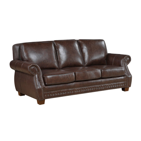 Remington Brown Sofa by Homelegance at Eve Furniture