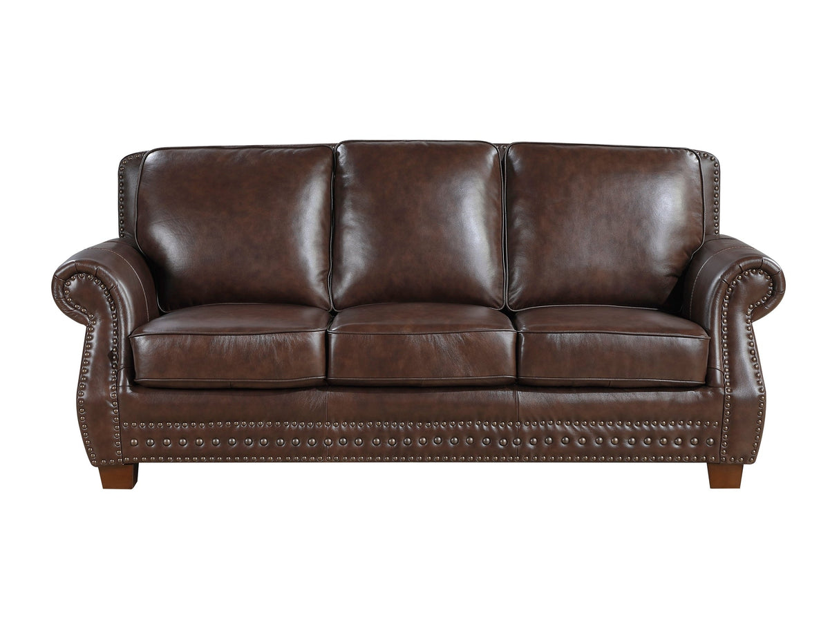 Remington Brown Sofa by Homelegance at Eve Furniture