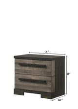 Remington Brown and Gray Nightstand by Crown Mark at Eve Furniture