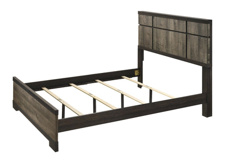 Remington Brown and Gray Panel Bedroom Set by Crown Mark at Eve Furniture