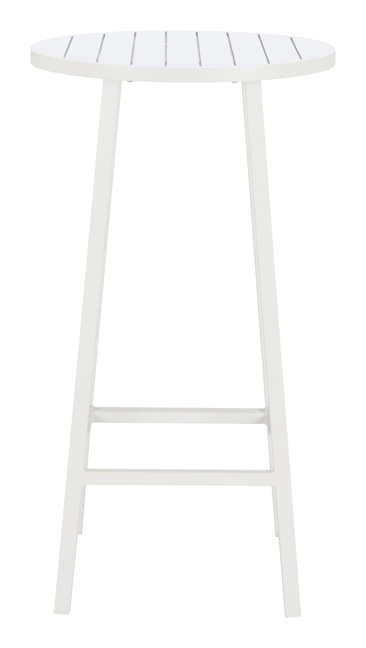 Ren White Outdoor Bar Table by Zuomod at Eve Furniture
