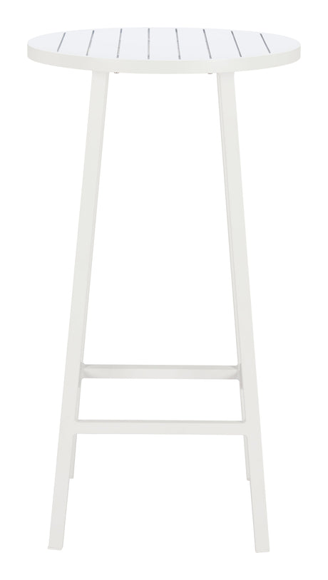 Ren White Outdoor Bar Table by Zuomod at Eve Furniture