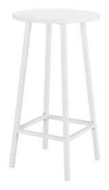 Ren White Outdoor Bar Table by Zuomod at Eve Furniture
