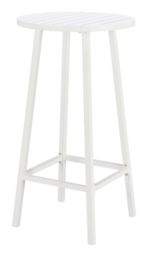 Ren White Outdoor Bar Table by Zuomod at Eve Furniture
