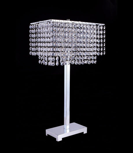 Rena Chrome Table Lamp by Furniture of America at Eve Furniture