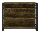 Renaldi Antique Nutmeg Bar Unit with Stemware Rack by Coaster at Eve Furniture