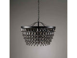 Renata Black Chandelier (28" W) by Classic Home at Eve Furniture