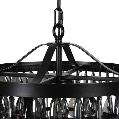 Renata Black Chandelier by Classic Home at Eve Furniture